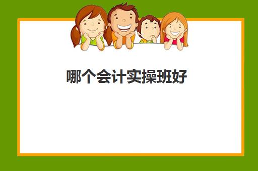 哪个会计实操班好(会计在哪个培训班可以学)