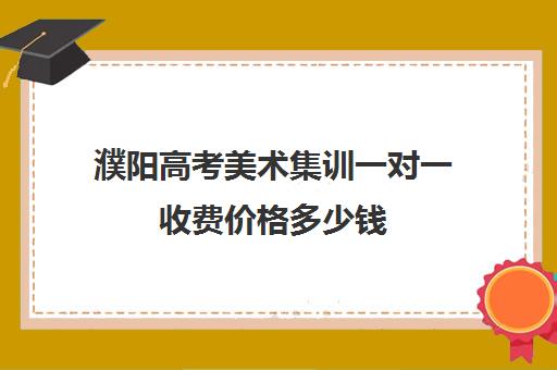 濮阳高考美术集训一对一收费价格多少钱(濮阳艺考培训学校有哪些)