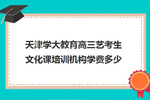 天津学大教育高三艺考生文化课培训机构学费多少钱(艺考文化学校)