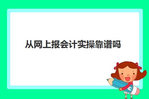 从网上报会计实操靠谱吗(会计线上实训报告收获与体会)