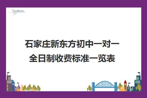 石家庄新东方初中一对一全日制收费标准一览表（石家庄一对一辅导机构哪个好）