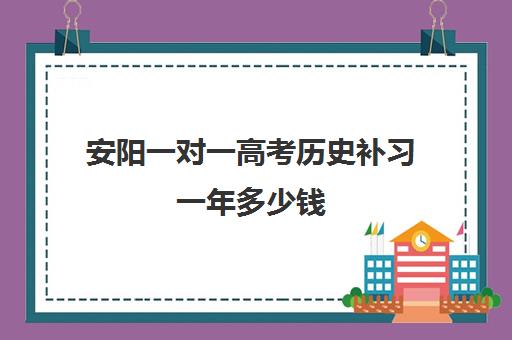 安阳一对一高考历史补习一年多少钱