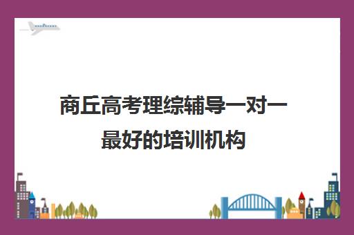 商丘高考理综辅导一对一最好的培训机构(高中最好的网上辅导机构)