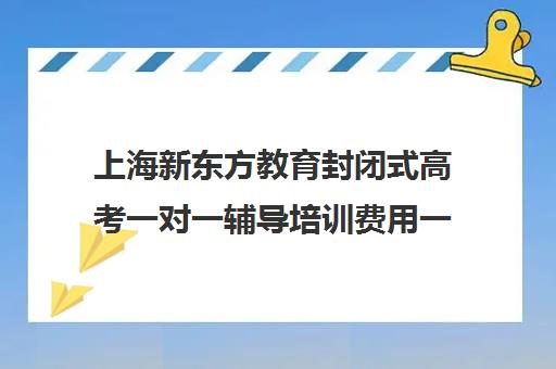 上海新东方教育封闭式高考一对一辅导培训费用一般多少钱(一对一教育机构排名)