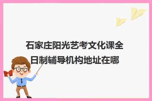 石家庄阳光艺考文化课全日制辅导机构地址在哪(艺考生文化课补课费用)