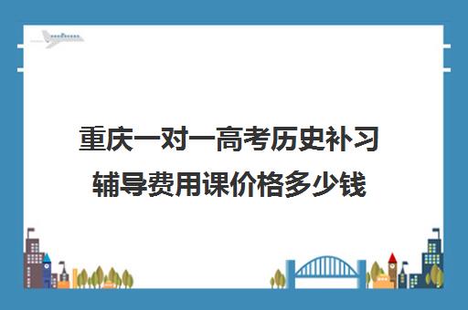 重庆一对一高考历史补习辅导费用课价格多少钱