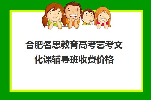 合肥名思教育高考艺考文化课辅导班收费价格（合肥艺考生文化课培训机构排名）