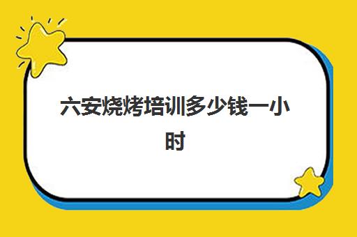 六安烧烤培训多少钱一小时(六个人烧烤大概要多少钱)