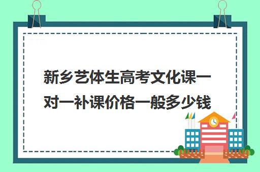 新乡艺体生高考文化课一对一补课价格一般多少钱(高中艺考生一年的费用是多少)