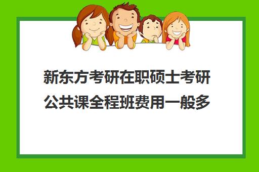 新东方考研在职硕士考研公共课全程班费用一般多少钱（新东方考研班收费价格表）