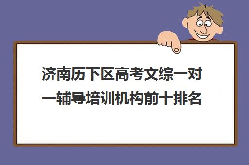 济南历下区高考文综一对一辅导培训机构前十排名(济南艺考生文化课机构哪家好些)