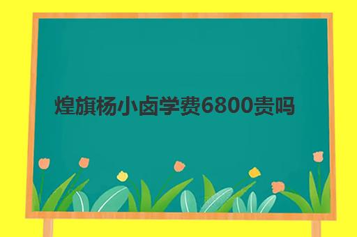 煌旗杨小卤学费6800贵吗(煌贵菲产品图片)