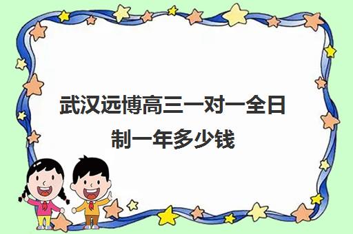 武汉远博高三一对一全日制一年多少钱(武汉高中一对一辅导机构哪家好)