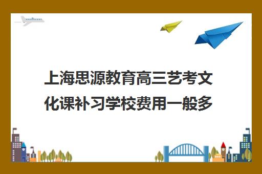 上海思源教育高三艺考文化课补习学校费用一般多少钱