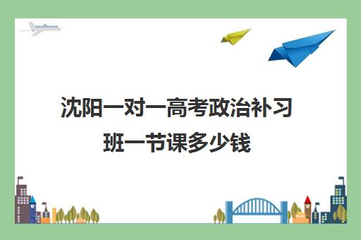 沈阳一对一高考政治补习班一节课多少钱