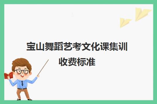 宝山舞蹈艺考文化课集训收费标准(小艺考舞蹈艺术生大概花多少钱)