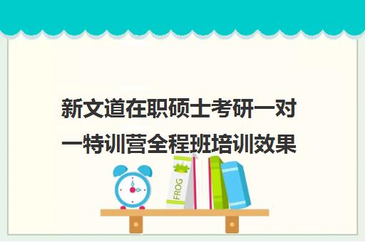 新文道在职硕士考研一对一特训营全程班培训效果如何？靠谱吗（武汉新文道考研集训营）