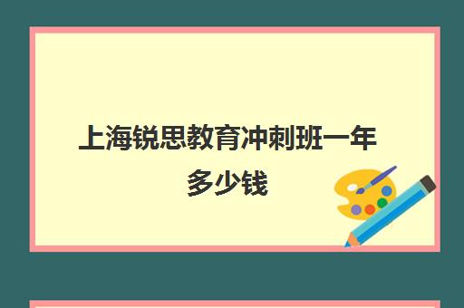 上海锐思教育冲刺班一年多少钱（锐思教育官网）