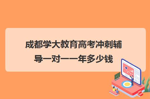 成都学大教育高考冲刺辅导一对一一年多少钱(高三一对一辅导)