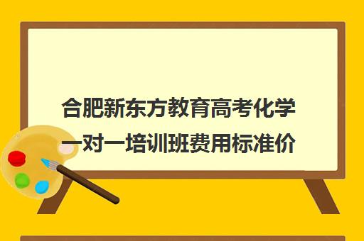 合肥新东方教育高考化学一对一培训班费用标准价格表（化学一对一补课多少钱）