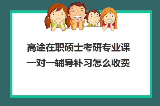 高途在职硕士考研专业课一对一辅导补习怎么收费