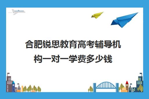 合肥锐思教育高考辅导机构一对一学费多少钱（合肥锐思教育怎么样）