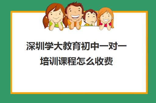 深圳学大教育初中一对一培训课程怎么收费(学大教育学费多少)