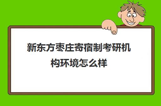 新东方枣庄寄宿制考研机构环境怎么样(寄宿制考研辅导学校)