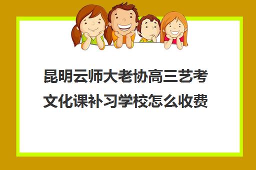 昆明云师大老协高三艺考文化课补习学校怎么收费