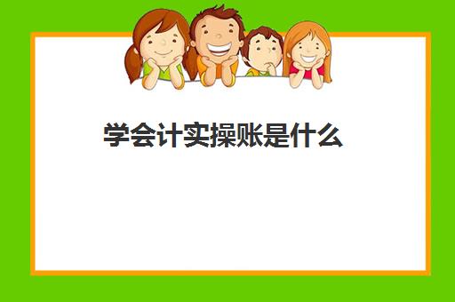 学会计实操账是什么(会计新手怎么学做账)