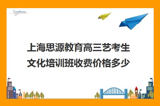 上海思源教育高三艺考生文化培训班收费价格多少钱(上海艺考机构哪个最好)