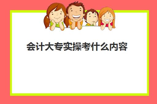 会计大专实操考什么内容(大专会计必修科目)