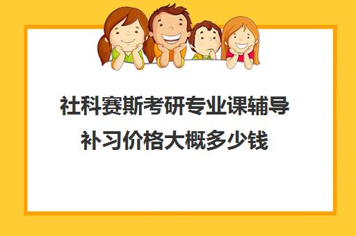 社科赛斯考研专业课辅导补习价格大概多少钱