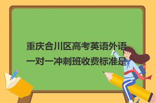 重庆合川区高考英语外语一对一冲刺班收费标准是多少补课多少钱一小时(高中补课一对一