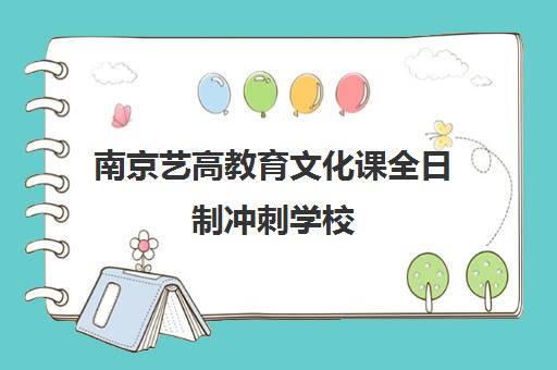 南京艺高教育文化课全日制冲刺学校（南京艺考培训哪家比较好）