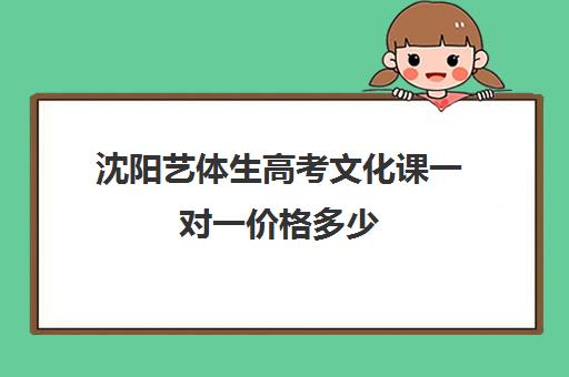 沈阳艺体生高考文化课一对一价格多少(沈阳舞蹈艺考培训机构有哪些)