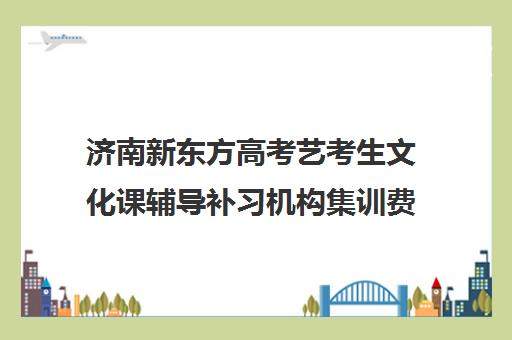 济南新东方高考艺考生文化课辅导补习机构集训费用多少钱