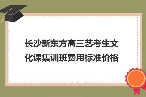 长沙新东方高三艺考生文化课集训班费用标准价格表(艺考生文化课分数线)