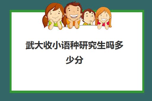 武大收小语种研究生吗多少分(小语种有必要考研吗)