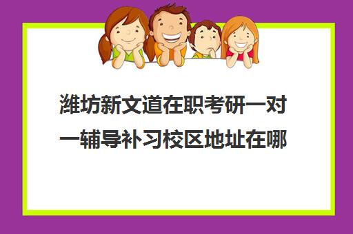 潍坊新文道在职考研一对一辅导补习校区地址在哪