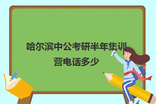 哈尔滨中公考研半年集训营电话多少（哈尔滨公考机构排名）