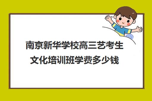 南京新华学校高三艺考生文化培训班学费多少钱(南京新华电脑学校学费表)