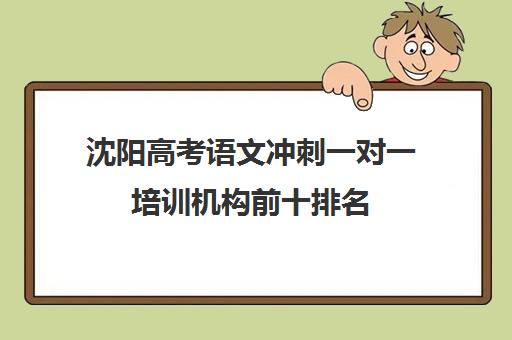 沈阳高考语文冲刺一对一培训机构前十排名(沈阳大语文培训哪家机构好)