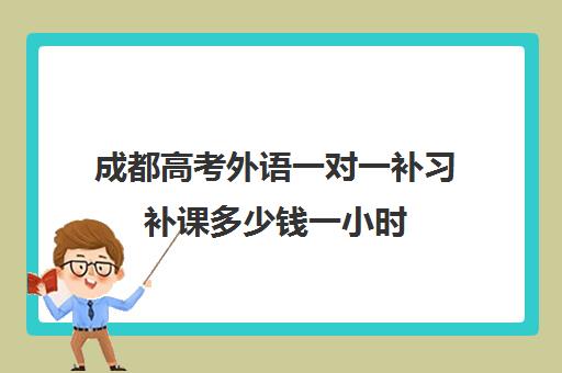 成都高考外语一对一补习补课多少钱一小时