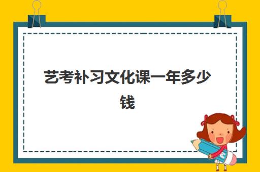 艺考补习文化课一年多少钱