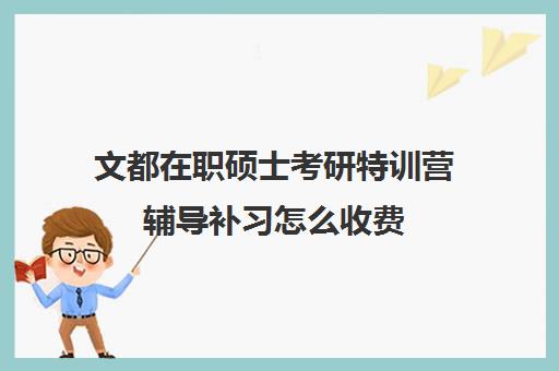 文都在职硕士考研特训营辅导补习怎么收费