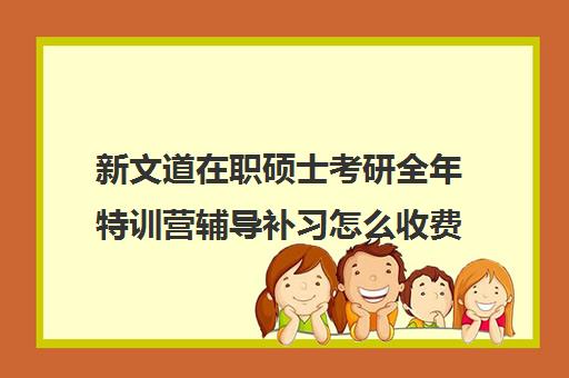 新文道在职硕士考研全年特训营辅导补习怎么收费