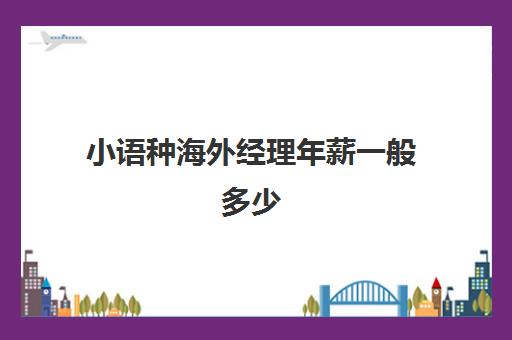 小语种海外经理年薪一般多少(小语种老师收入)