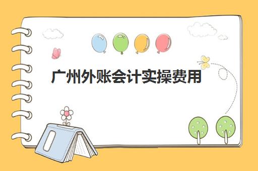 广州外账会计实操费用(外账会计和内账会计的区别)