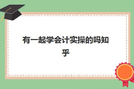 有一起学会计实操的吗知乎(新手能接全盘会计吗)